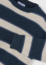 Load image into Gallery viewer, Navy Stitch Stripe Sweater
