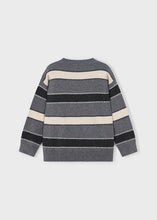 Load image into Gallery viewer, Charcoal Stripes Knit Sweater
