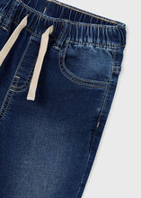 Load image into Gallery viewer, Dark Wash Straight Leg Pull On Denim
