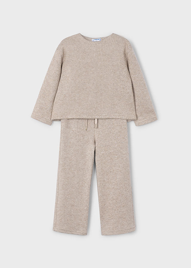 Oat Shimmer Knit 2pc Set