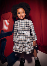 Load image into Gallery viewer, Black Bow Plaid Dress
