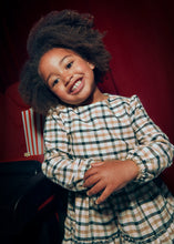 Load image into Gallery viewer, Black Bow Plaid Dress
