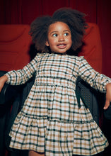 Load image into Gallery viewer, Black Bow Plaid Dress
