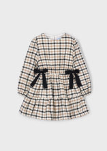 Load image into Gallery viewer, Black Bow Plaid Dress
