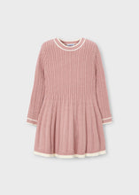 Load image into Gallery viewer, Rosy Pink/Cream Knit Dress
