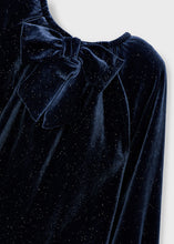 Load image into Gallery viewer, Navy Sky Velour Dress

