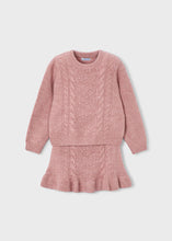 Load image into Gallery viewer, Rosy Pink Knit Top &amp; Skirt Set
