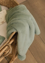 Load image into Gallery viewer, Sage Pom Blanket
