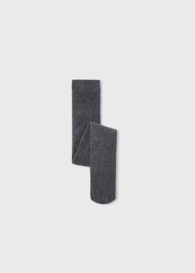 Charcoal Cotton Blend Tights