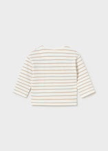 Load image into Gallery viewer, Sand Stripe Dinosaur Long Sleeve Top
