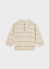 Load image into Gallery viewer, Dusty Blue Stripe Polo
