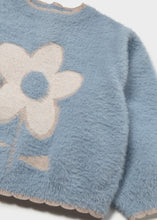 Load image into Gallery viewer, Dusty Blue Fuzzy Flower Set
