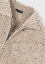 Load image into Gallery viewer, Taupe Collared Dressy Knit Jacket
