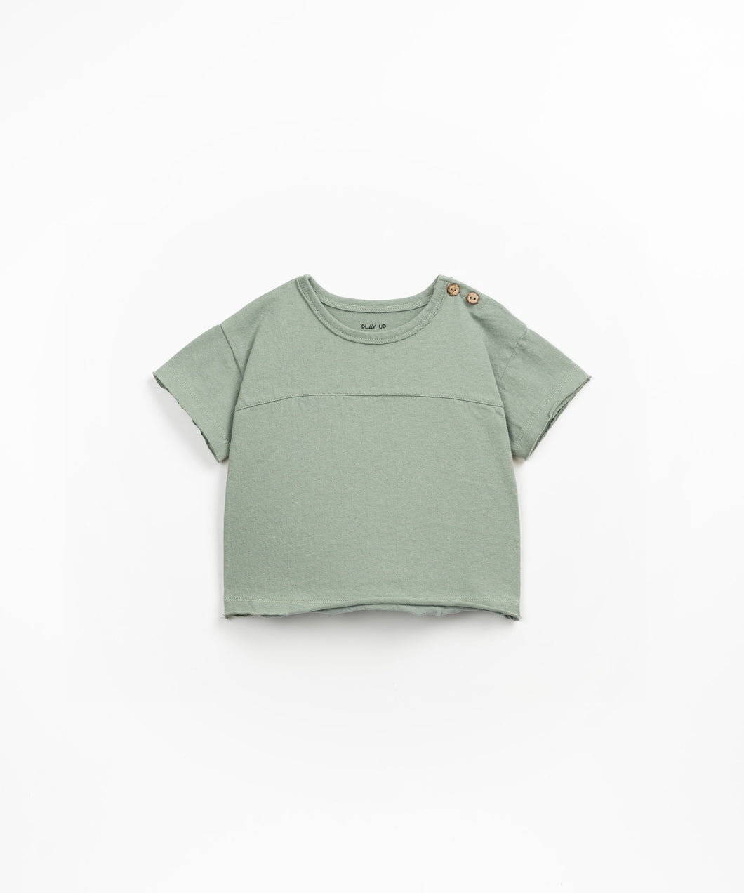Sage Short Sleeve Raw Edge Tee