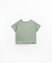 Load image into Gallery viewer, Sage Short Sleeve Raw Edge Tee
