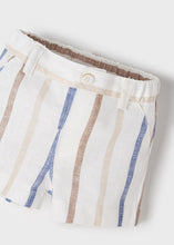 Load image into Gallery viewer, Linen Stripe Shorts Dressy Set
