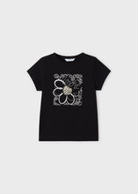 Load image into Gallery viewer, Black Flower Tee
