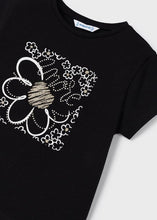 Load image into Gallery viewer, Black Flower Tee
