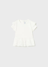 Load image into Gallery viewer, White Eyelet Peplum Top
