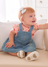 Load image into Gallery viewer, Denim Overall Dress &amp; Tee Set
