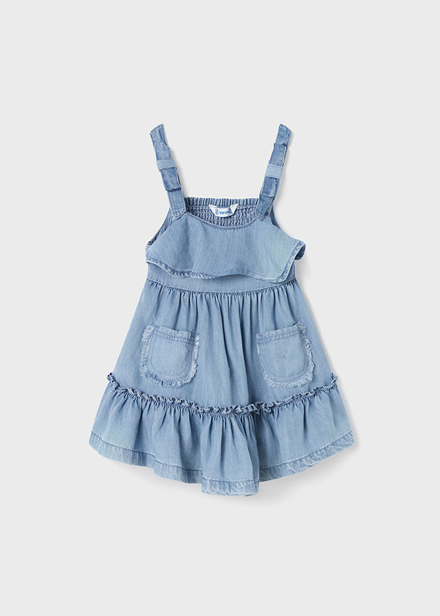 Denim Ruffle Dress