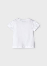 Load image into Gallery viewer, White Eyelet Trim Tee

