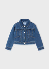 Load image into Gallery viewer, Fray Ruffled Denim Jacket

