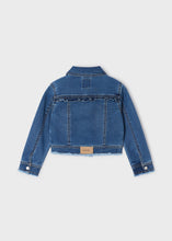 Load image into Gallery viewer, Fray Ruffled Denim Jacket
