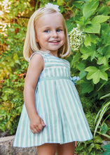 Load image into Gallery viewer, Sage Stripe Linen Dress
