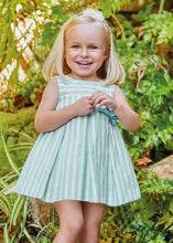 Load image into Gallery viewer, Sage Stripe Linen Dress
