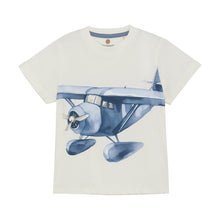 Load image into Gallery viewer, Blue Airplane Graphic Tee
