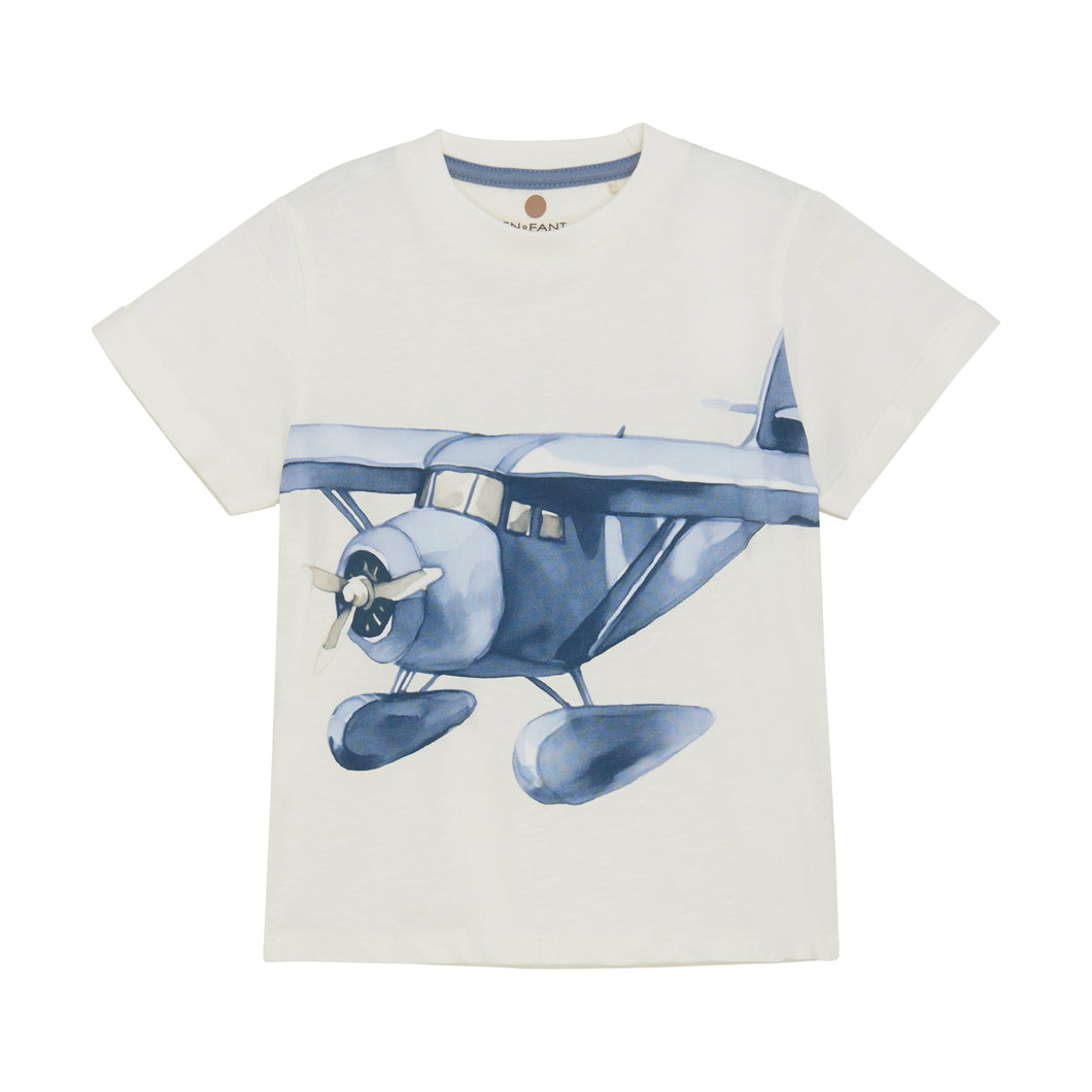 Blue Airplane Graphic Tee