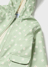 Load image into Gallery viewer, Mint Daisy Rain Jacket

