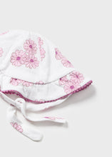 Load image into Gallery viewer, Fuchsia Floral Romper &amp; Hat 2pc Set
