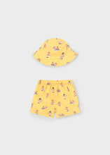 Load image into Gallery viewer, Beach Monkey Swim Trunks &amp; Bucket Hat Set
