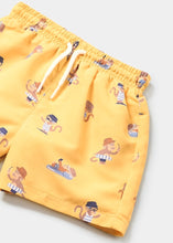 Load image into Gallery viewer, Beach Monkey Swim Trunks &amp; Bucket Hat Set
