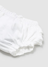 Load image into Gallery viewer, White Ruffled Bloomer
