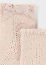 Load image into Gallery viewer, Baby Girl Tan Dressy Socks
