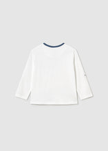 Load image into Gallery viewer, Navy Trim Dressy Henley
