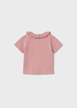 Load image into Gallery viewer, Dusty Pink Ruffle Collar Tee
