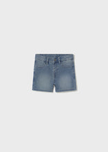 Load image into Gallery viewer, Boys Mid-Wash Stretchy Denim Shorts
