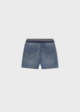 Load image into Gallery viewer, Boys Mid-Wash Denim Stretch Shorts
