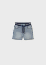 Load image into Gallery viewer, Boys Light Wash Denim Stretch Shorts
