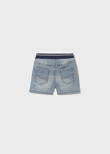 Load image into Gallery viewer, Boys Light Wash Denim Stretch Shorts
