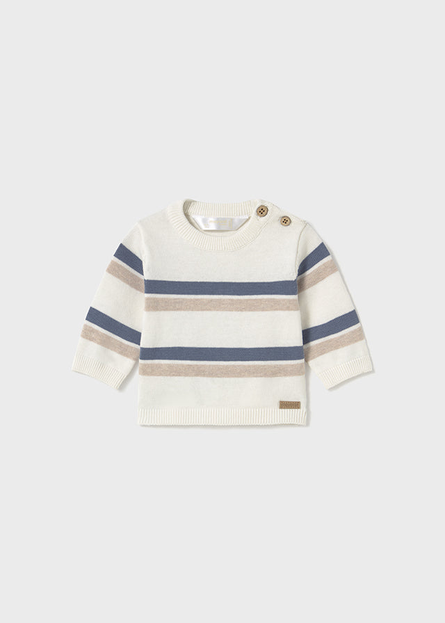 Blue/Taupe Stripe Sweater