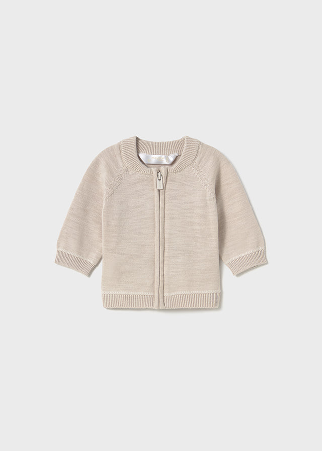 Stone Lightweight Zip Knit Sweater