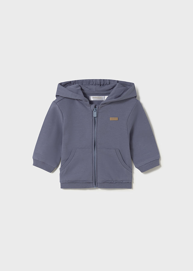 Dusty Blue Lightweight Zip Hoodie