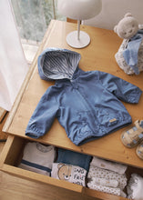 Load image into Gallery viewer, Dusty Blue Reversible Windbreaker

