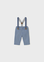 Load image into Gallery viewer, Dusty Blue Suspender Trousers

