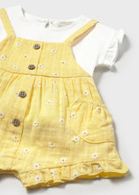 Load image into Gallery viewer, Yellow Daisy Overall Set
